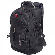 Рюкзак похідний чоловічий Backpack "7225" 35 л Чорний рюкзак туристичний, водонепроникний із чохлом (ST)