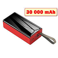 Павербанк PowerBank 30000 mAh із ліхтариком TRM-1030. Портативна батарея. Універсальний зарядний пристрій