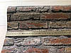 Паперові німецькі еко шпалери 954702, з 3д-виробником стіни з кладкою сірого та червоного цегли, щільний дуплекс, фото 4