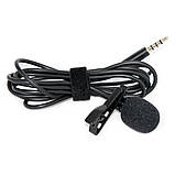 Петличка для телефона Lavalier microphone HSX-M01 Чорний, петельний мікрофон для смартфона зовнішній 1.5 м (ST), фото 6