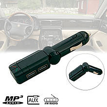 ФМ-модулятор у машину BT Car Charger S16BL Чорний MP3-FM трансмітер з Блютуз і AUX, заряджання в авто 2.1 А (ST)