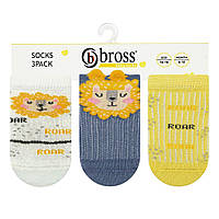 Носочки детские короткие СЕТКА с рисунками для малыша летние носки для новорожденных BROSS
