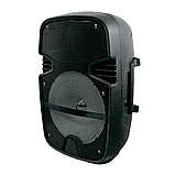 Блютуз-колонка з мікрофоном HS-008BT Чорна, велика колонка музична світна (bluetooth колонка) (ST), фото 4