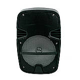 Блютуз-колонка з мікрофоном HS-008BT Чорна, велика колонка музична світна (bluetooth колонка) (ST), фото 5