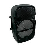 Блютуз-колонка з мікрофоном HS-008BT Чорна, велика колонка музична світна (bluetooth колонка) (ST), фото 10