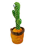 Танцювальний кактус Dancing Cactus АА, інтерактивна іграшка кактус повторювача  ⁇  танцючий кактус (ST), фото 4
