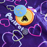Грілка для рук багаторазова "Фіолетова із сердечками" 26х18 см, електрогрілка водяна (грудка електрична) (ST), фото 7