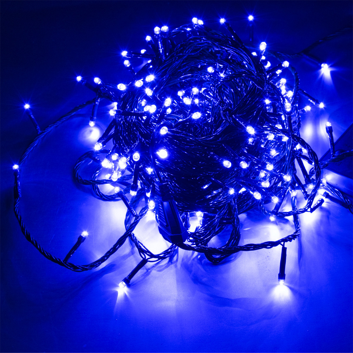 Новорічна гірлянда "300 LED" 17 м Синя світлодіодна гірлянда на ялинку ⁇ новеворичнева гірлянда (ST), фото 1