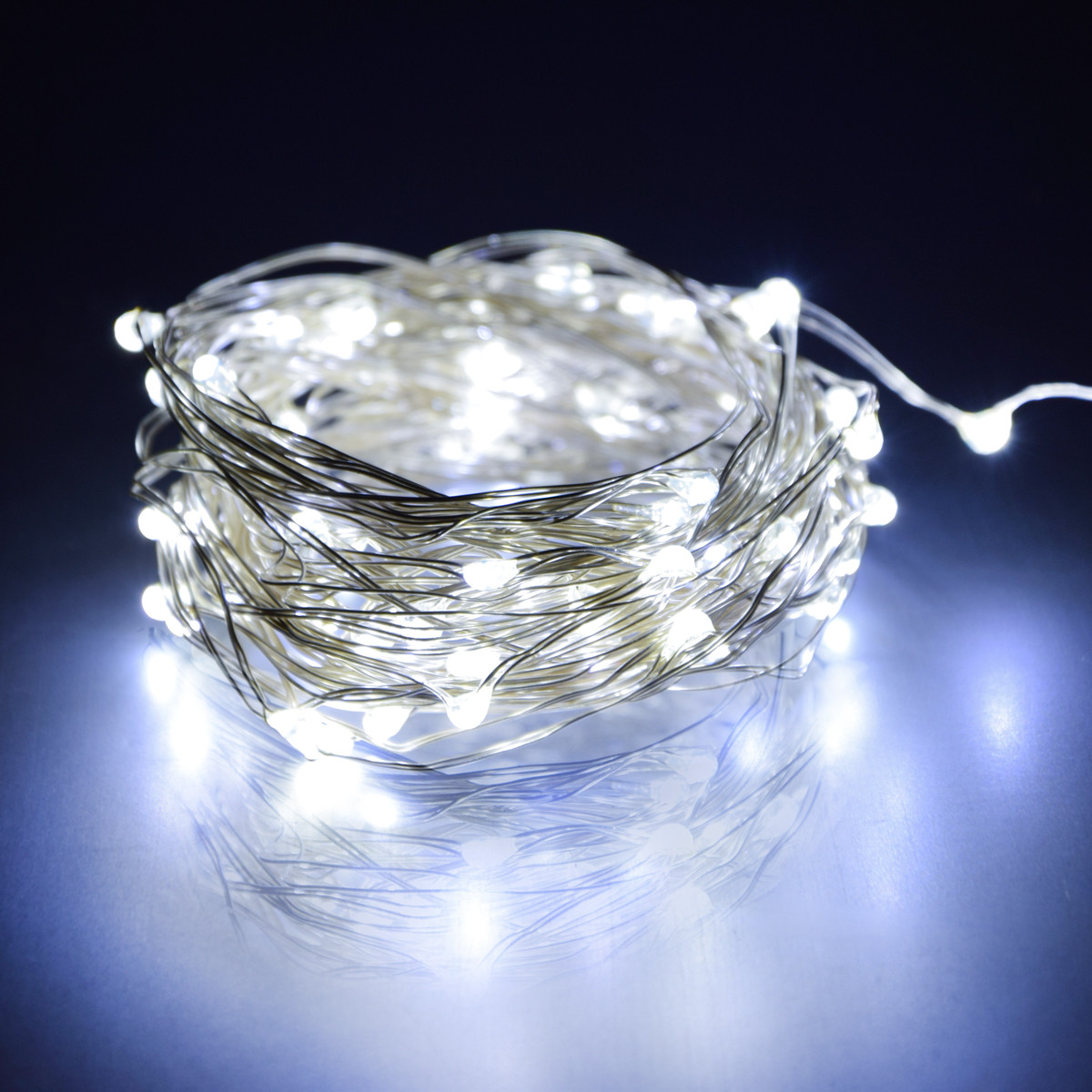 Лід гірлянда на ялинку з контролером AJ-1041 арт 005W 75 LED, новорічна гірлянда крапля роси 10.4 м Біла (ST)