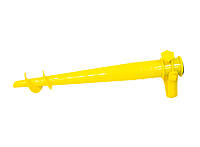 Бур для пляжного зонта желтый 39х9.5 см, держатель для садового зонта, бур для зонта (ST)