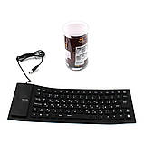 Безшумна комп'ютерна клавіатура Flexible Keyboard, гумова клавіатура для пк  ⁇  клавіатура до компа (ST), фото 5