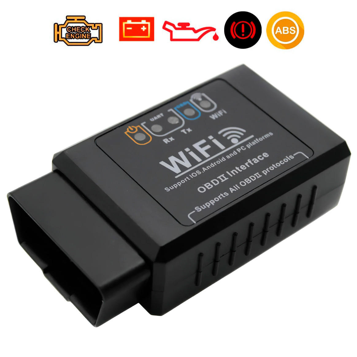 Автосканер OBD2 ELM327 WIFI 2714, диагностический сканер для авто | автомобільний сканер (ST)