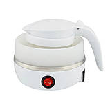 Чайник електричний маленький Folding Electric Kettle YS-2008 600 мл, Білий складаний електрочайник (ST), фото 3