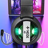 Ігрові навушники з мікрофоном Misde A8 Gaming гарнітура, геймерські навушники дротові з підсвіткою (ST), фото 4