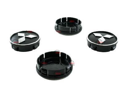 Ковпачок — заглушка диска Mitsubishi 55/60 мм (к-т 4 шт.) рифлений, фото 1