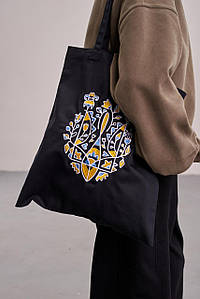 Еко сумка "Герб" чорна