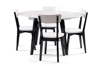 Стільць Тор чорний / білий TM Pavlyk, фото 3