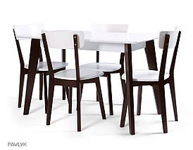 Стільць Тор чорний / білий TM Pavlyk, фото 4