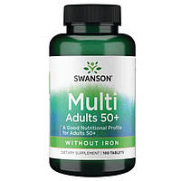 Вітаміни для дорослих 50+ - Без заліза Swanson 90 таб.