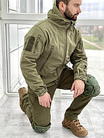 Куртка тактическая мужская олива soft-shell