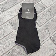 Шкарпетки чоловічі короткі весна/осінь чорні р.25-27 ReflexTex з додатковою гумкою на стопі 30036887, фото 2