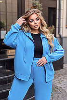 Спортивний костюм жіночий теплий БАТАЛ, фото 4