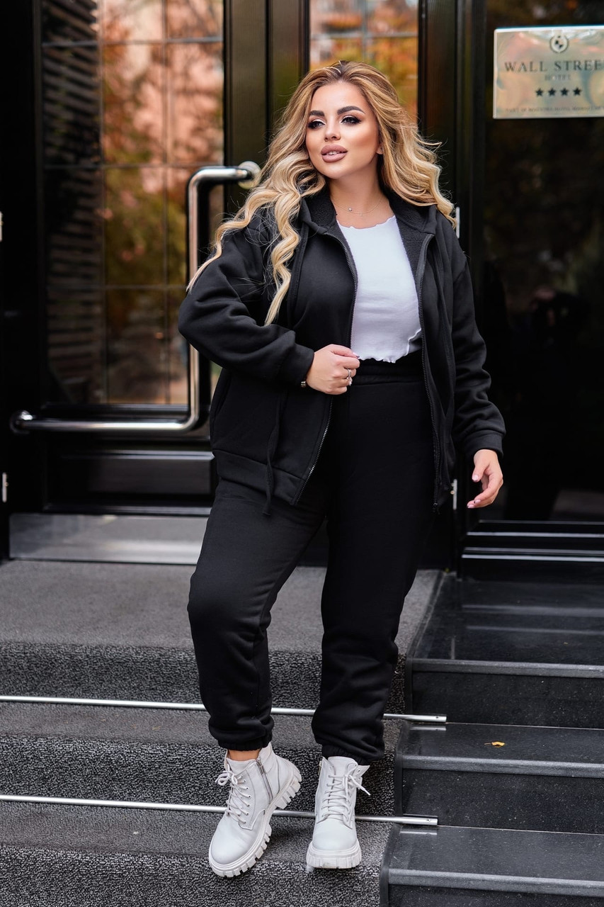 Спортивний костюм жіночий теплий БАТАЛ