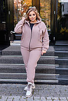 Спортивний костюм жіночий теплий БАТАЛ, фото 3