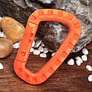 Тактичний карабін для ключів кухлі ліхтарика ножа мотузки CARABA для кріплення на рюкзак грімлок 4 кольори, фото 7