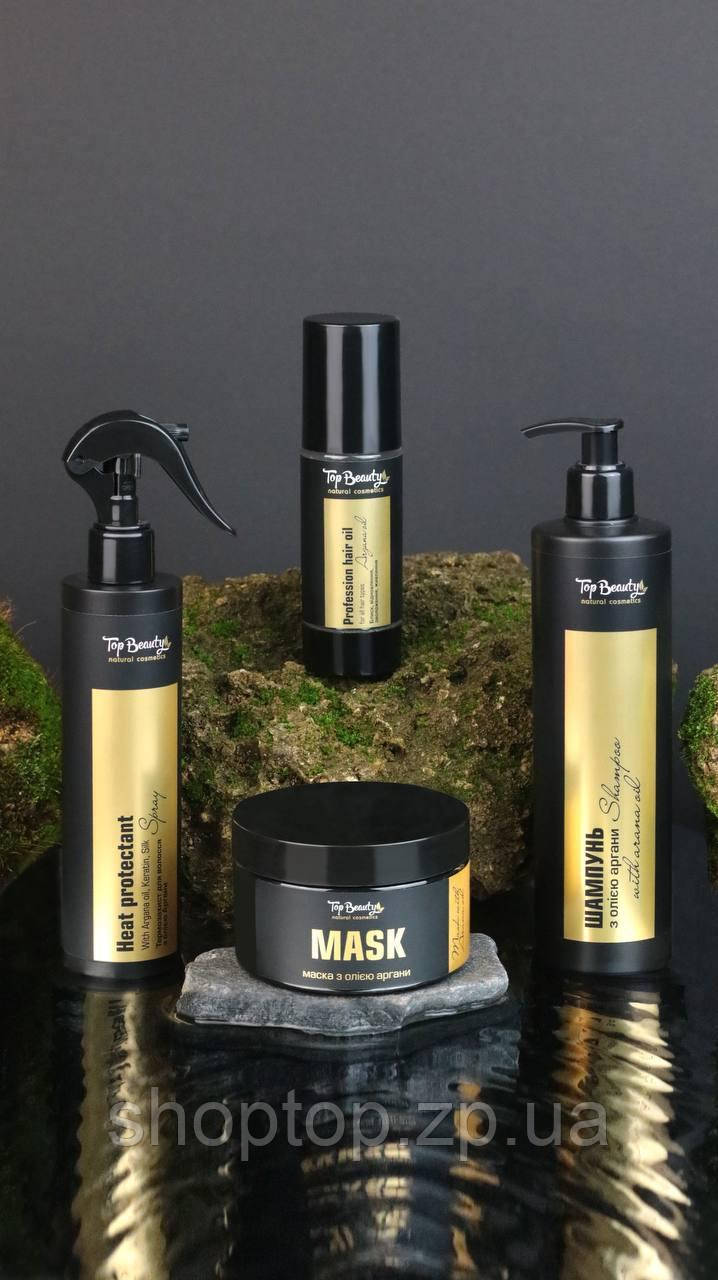Набір для догляду за волоссям Топбьюті 4в1 з олією аргани, фото 1