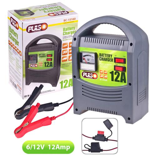 УЦІНКА!!! Зарядний пристрій PULSO 6-12V/12A/9-160AHR, фото 1