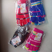 Дитячі рукавички подвійні на мікрофлісі