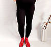 Лосини легінси великих розмірів, чорні жіночі, турецький трикотаж 002, фото 5