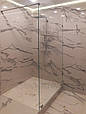 Скляна перегородка для душу, 1000 х 2000 мм, прозоре скло, фото 2