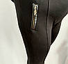 Лосини легінси великих розмірів, чорні жіночі, турецький трикотаж 4XL, фото 2