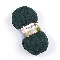YarnArt TWEED (Твід) № 232 зелений (Пряжа напіввовняна, нитки для в'язання)