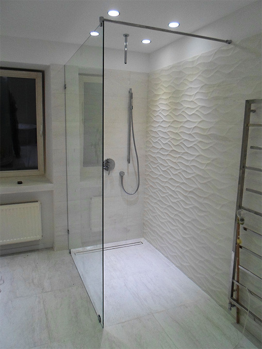 Душ walk-in 1000 х 2000 мм з прозорого скла