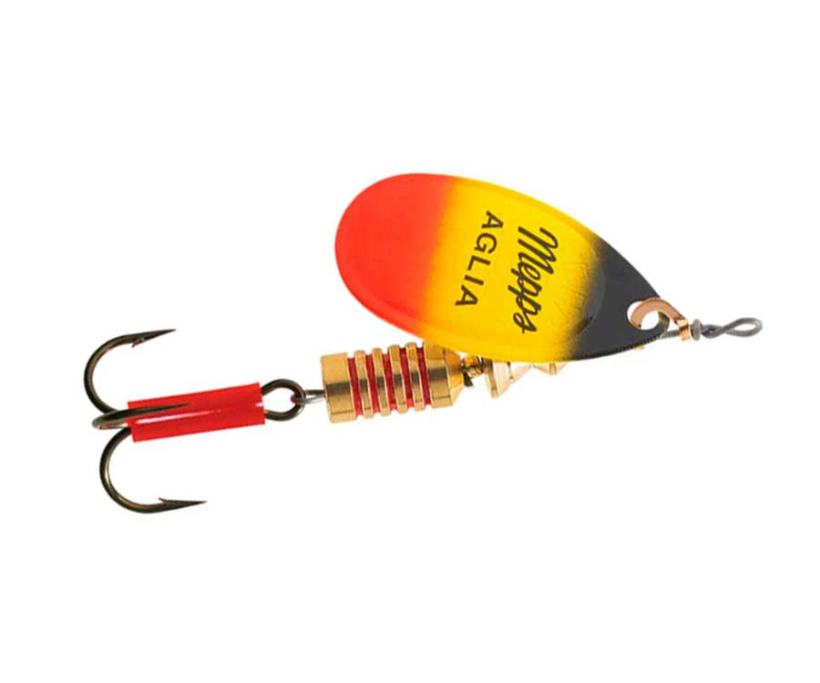 Блешня обертова MEPPS AGLIA FURIA #4, вага 9.0 г, ефективна для ловлі щуки, окуня та судака, високовізуальна, на спінінг, фото 1