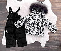 Зимний комбинезон костюм двойка украинского производства для детей "Панды" (размер 98/104 см)