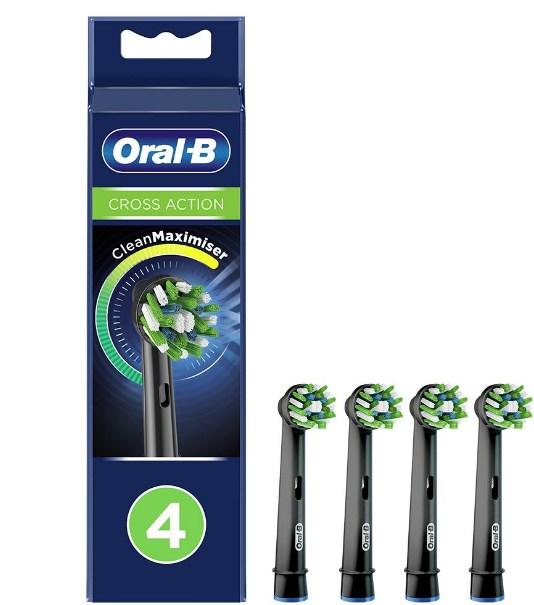 Насадки для зубної щітки Oral-B Cross Action 4 шт EB 50 BR змінні насадки для електричної зубної щітки