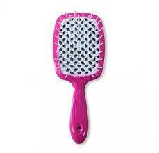Гребінець для волосся Janeke Superbrush (Малиново-біла)