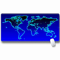 Килимок 300 * 700 тканинної Карта світу з бічної прошивкою, товщина 3 мм, колір Purple, Пакет