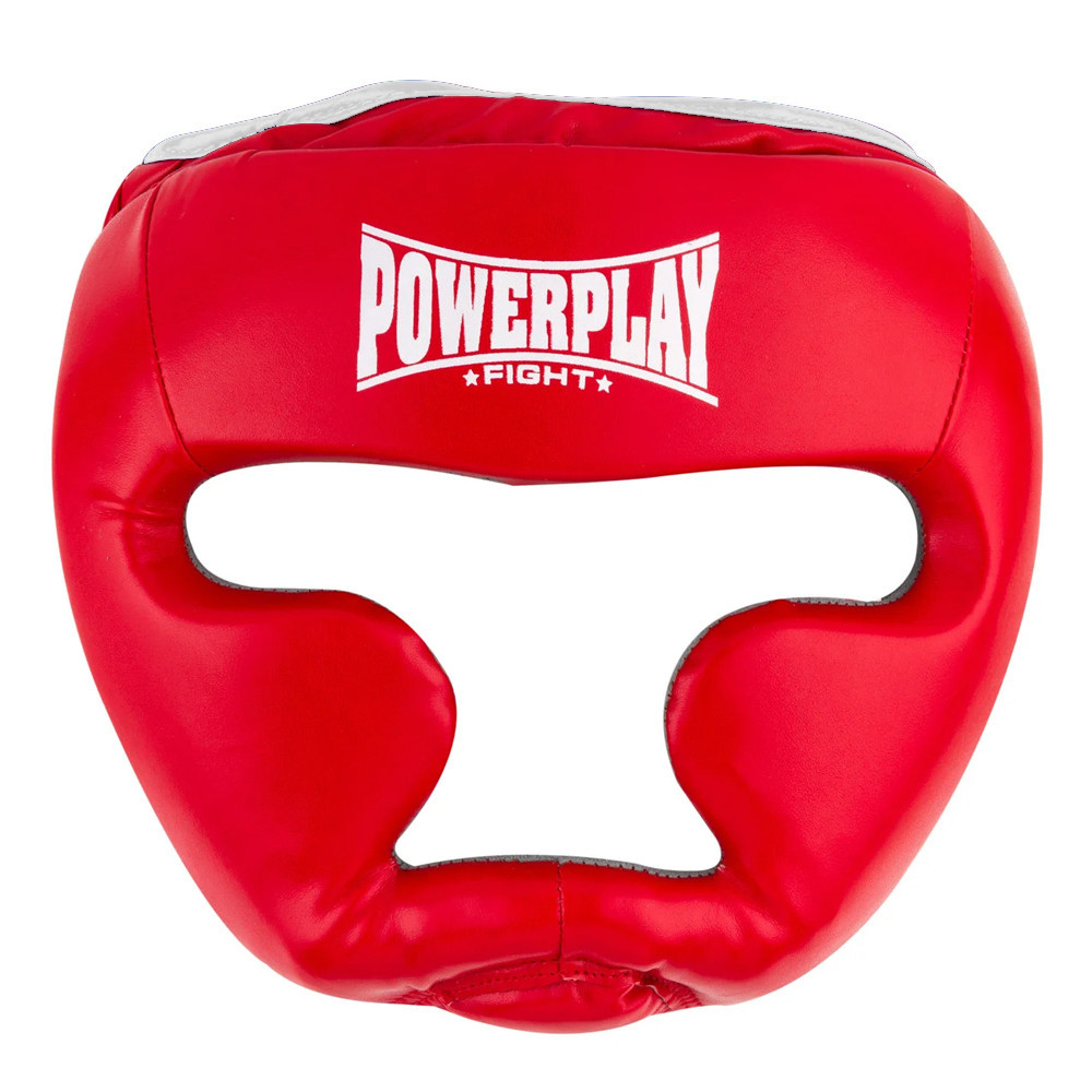 Шолом боксерський тренувальний Power Play вініл + Amara червоний