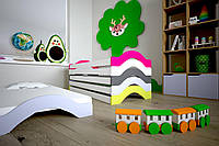 Кровать детская Монтессори кроватка для детей детского сада в детскую комнату с бортиками 140 х 70 см