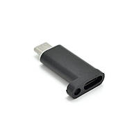 Перехідник VEGGIEG TC-102 Type-C(Female) - Micro-USB(Male), Black, Пакет