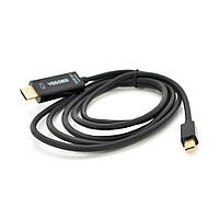 Кабель VEGGIEG MH-3 MiniDisplay Port (тато) на HDMI (мама), 3m, підтримує 1920 * 1080, Black, Пакет