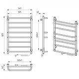Сушка для рушників електричний EF 800R біла з терморегулятором і таймером, , праве підключення 170 Вт, фото 7