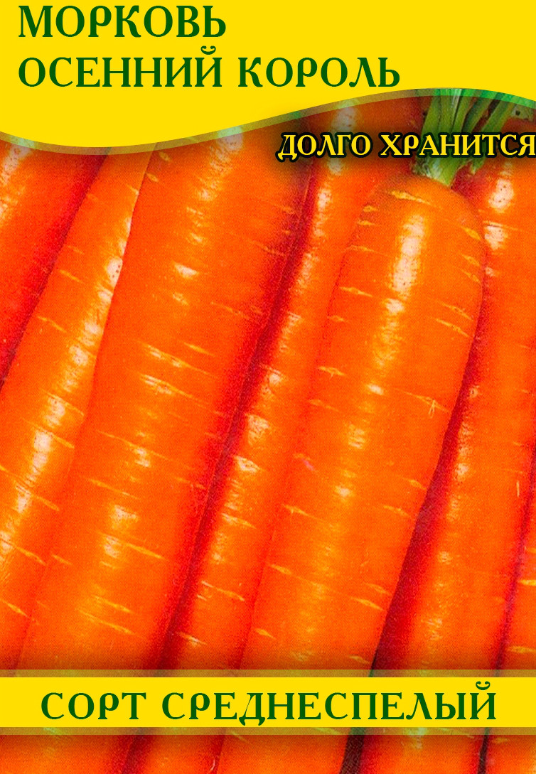 Насіння моркви Осінній Король, 1 кг