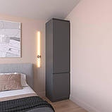 Шафа для одягу і речей MebelProff P-14, шафа-пенал з полицями в спальню, вітальню, передпокій, фото 9