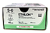 Хірургічна нитка Ethicon Етилон (Ethilon) 5/0, довжина 45 см, реж. голка 16 мм, 1865H (W1616T), фото 2